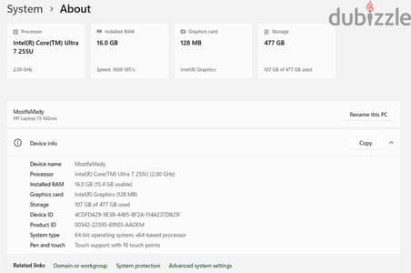 LAPTOP HP  وارد امريكا