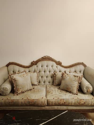 Solid Beech Wood French Salon Set (5 Pieces)