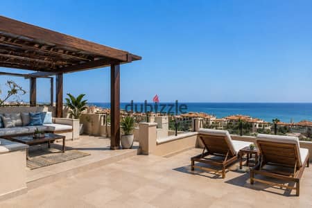 Corner Chalet 100m in Ain Sokhna | Delivery in 6 months | 30% discount | Direct sea view and private roof