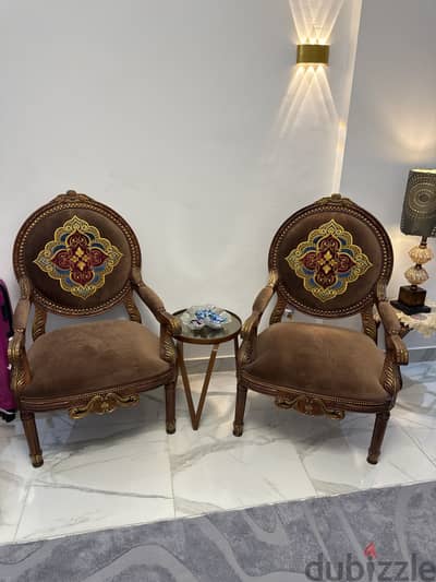 Brand chairs with very high finish from outside egypt