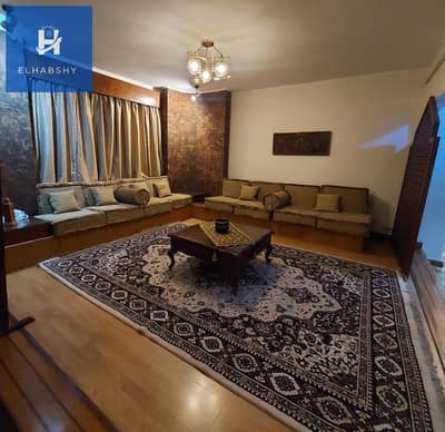 Fully air-conditioned, 140 sq m, family building in Mohandessin, excellent price. Furnished apartment for rent.