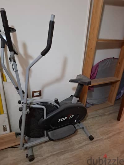 TOP FIT FITNESS ORBITRACK BIKE 4 ARMS WITH HAND PULSE SENSORS GHN8.2DA