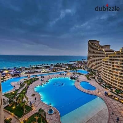  شاليه في بورتو السخنة   فيو بحر + حمام سباحة + شاطئ خاص