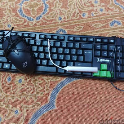 ماوس و كيبورد زائد وصلة USB-C OTG