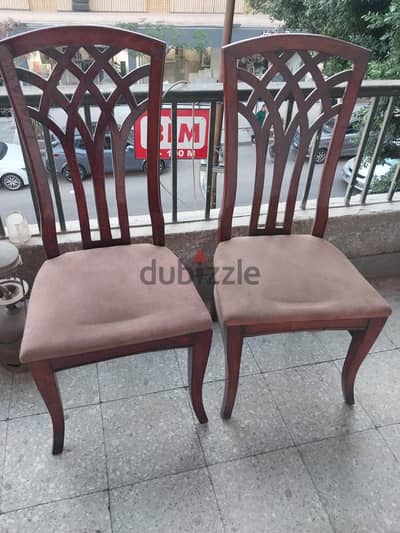 عدد ٨ كراسي سفرة مستعمل