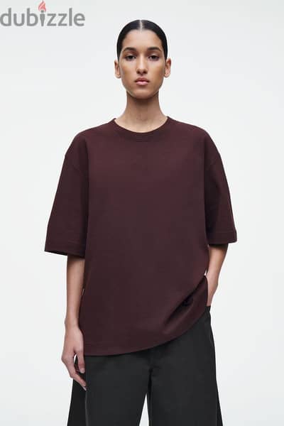 T shirt burgundy