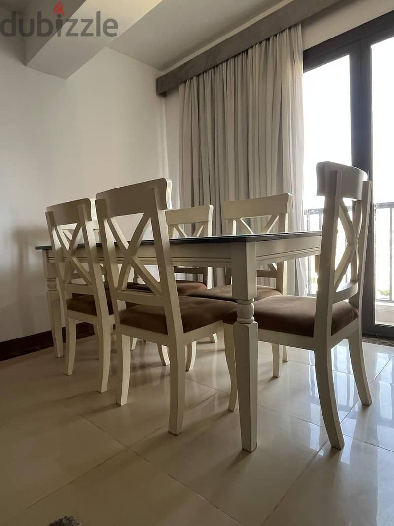 Dining table with 6 chairs 2