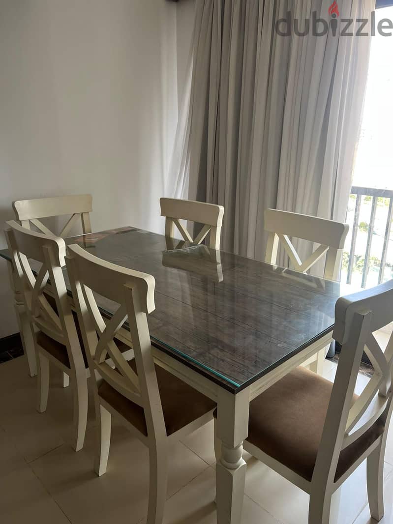 Dining table with 6 chairs 3