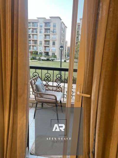 Apartment for rent, furnished, ground floor with garden, special finishing, 3 bedrooms next to the Eastern Market in Al Rehab City - New Cairo