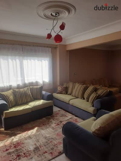 A furnished apartment is available in the branches of Mohamed Maqrifi for a long term