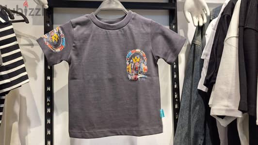 t shirt dark grey for kids