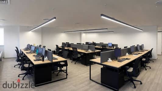 مكتب إداري 240م مكيف للإيجار في اقوى لوكيشن على التسعين Cairo Business Park التجمع الخامس