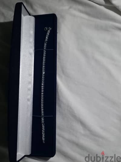 silver tennis bracelet . . اسوارة فضه عيار ٩٢٥