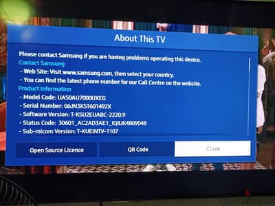 سامسونج ٥٠ بوصه كريستال AU7000UXEG بحالة الزيرو