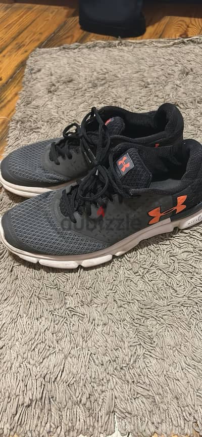 Under Armour Charged Swift Athletic Running Shoes – Grey/Orange – 43