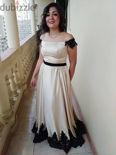 Dress gold soiree