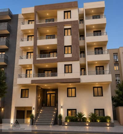 Apartment for sale 155 m immediate receipt semi-finished in the fifth district, the central plateau in Maqtam, 3 rooms, 2 bathrooms, kitchen and recep