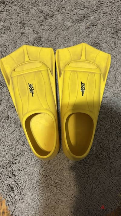 Gomaa Sport Short Swim Fins / Flippers – Bright Yellow