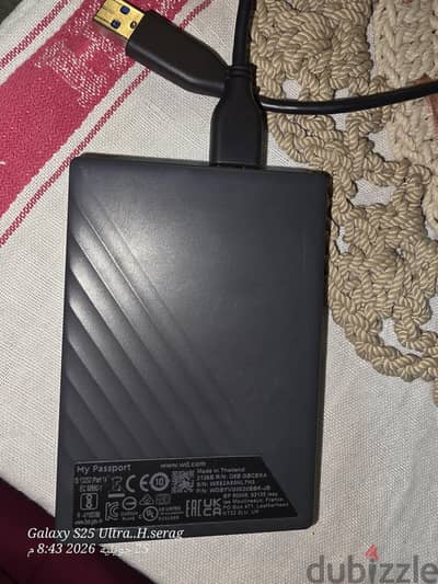 هارد ديسك اكسترنال 2TB بحالة الجديد