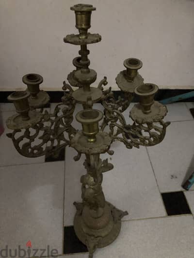 شمعدان  نحاسى  7 شمعه عاتيق