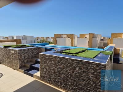 فرصة مميزة | دوبلكس للبيع في سيشيل سكاي من NEWGIZA | 325م | Ultra Modern | Private Pool | الساحل الشمالي