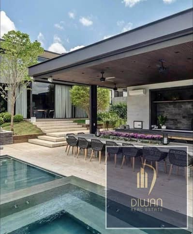Standalone villa (776 sqm) for sale  ready to move  Located in Al-Saada Compound, New Cairo (Tagamoa), next to the Hassan Allam project