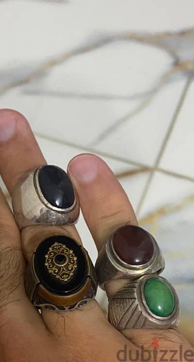 خواتم فضة للبيع