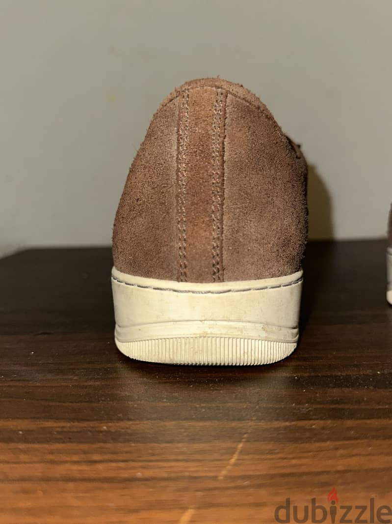 Lanvin suede leather cap-toe sneakers 4