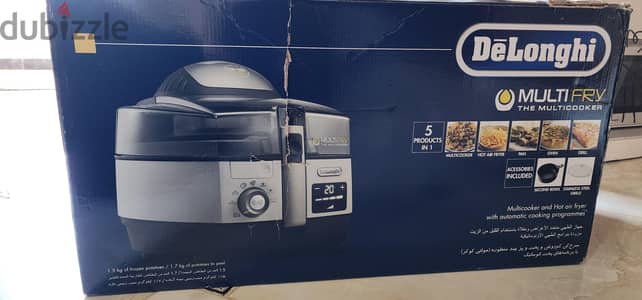 قلاية DeLonghi MultiFry الأصلية زيرو بالكرتونة – لم تُستخدم