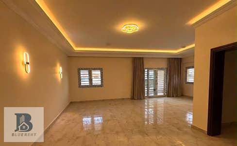 A complete villa, suitable for administrative or residential use, is available for rent in Al Banafseg Villas, First Settlement.