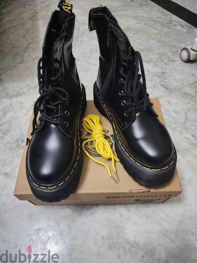 Brand New Dr. Martens Jadon Platform Boots (Black) - Size 38 EU