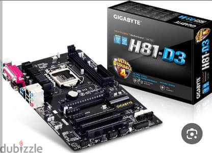 محتاج ماذربورد  H81 او B85 تكون ب 4 منافذ للرامات