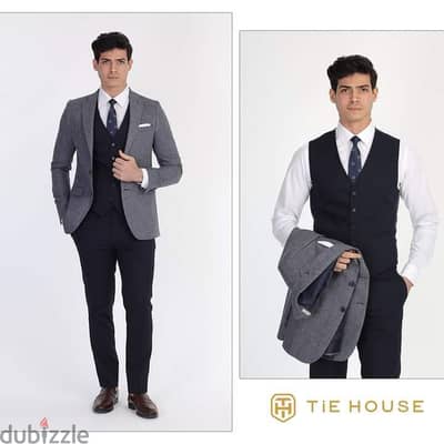 بدلة كلاسيك كحلي tie house