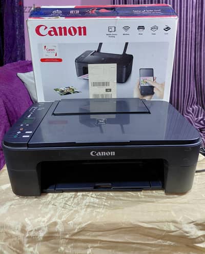 طابعة Canon Pixma TS3140 وايرلس بحالة جديدة بالكرتونة الأصلية