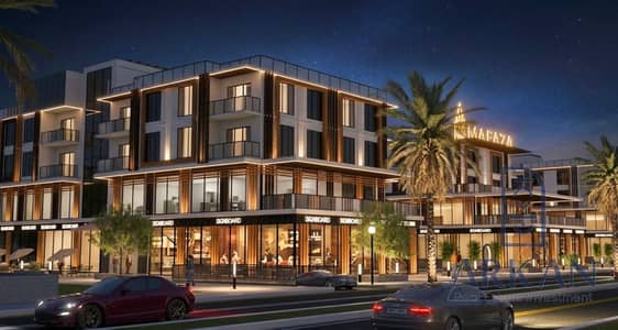 Mo studio for sale 77 meters with a down payment of 250 thousand pounds and a monthly installment of 15 thousand, remaining for 7 years at { MAFAZA Mall } in October Gardens, a distinctive location