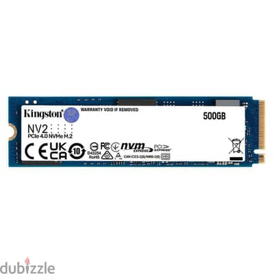 Kingston NV2 500GB M. 2 NVMe SSD | PCIe 4.0 x4 | Up