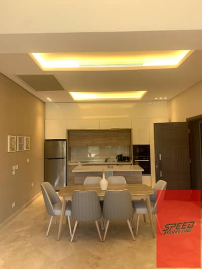 Hotel suite with swimming pool and private garden, hotel service category, first occupancy in the best compound, Dunes, the best residential area and