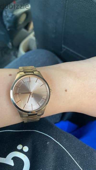 Calvin klein Women's Rose gold stainless steel analog watch