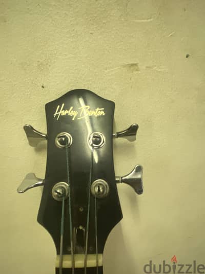 Harley Benton fretless beat bass guitar جيتار بيس