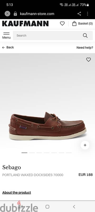 Sebago original shoes size 43 السعر 1250  الموديل حكااااااايه 