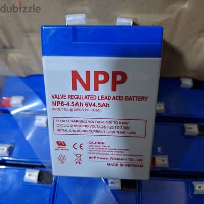 بطارية NPP NP6-4.5Ah 6V4.5Ah - جديدة