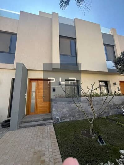 Twin house for sale at the lowest market price, featuring a distinctive view and flexible payment terms for a quick sale—Al Burouj Compound, El Shorou
