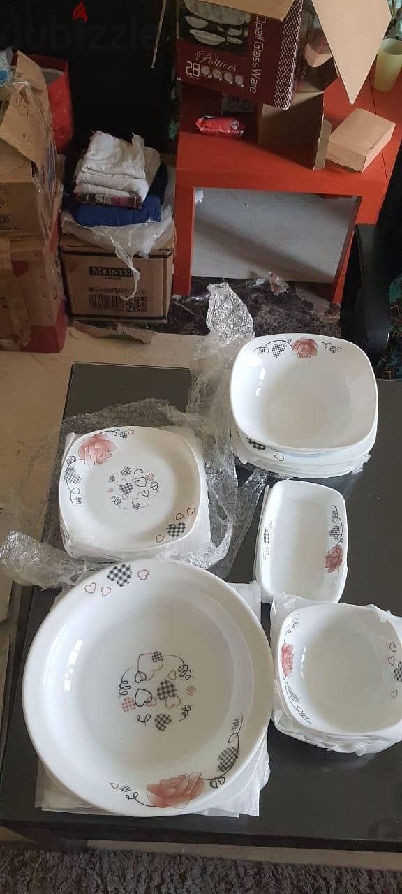 27 piece kitchen chinese plate set 2