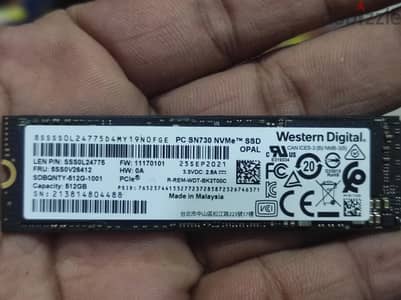 Western Digital PC SN730 NVMe SSD 512