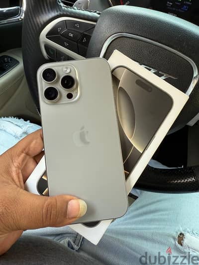 آبل - آيفون 16 برو ماكس iPhone 16 pro max 256 giga Battery 91% zerooo