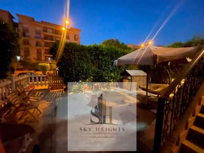 Ground-floor apartment with a private garden for sale in Rehab City. Fully furnished with appliances, prime location near all services, great price.