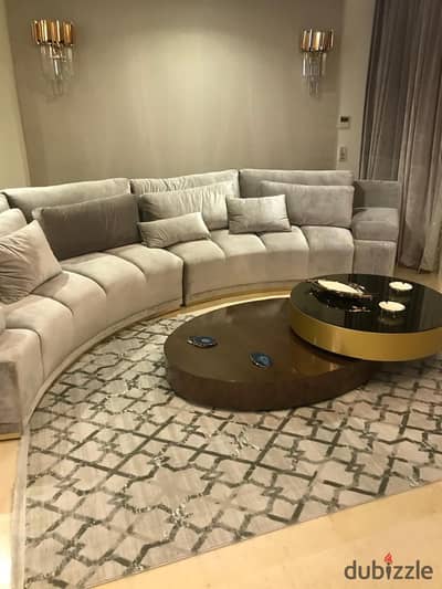 Semi-furnished townhouse for rent in Stone Park Compound