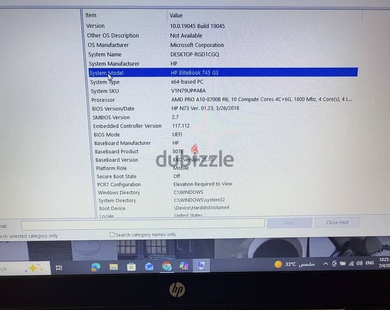 HP EliteBook 745 G3 4