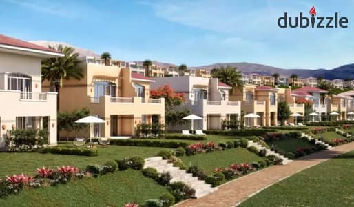 Twinhouse For Sale,2nd Row,Sea View -140m+Garden 120m in Telal sokhna ,Suez