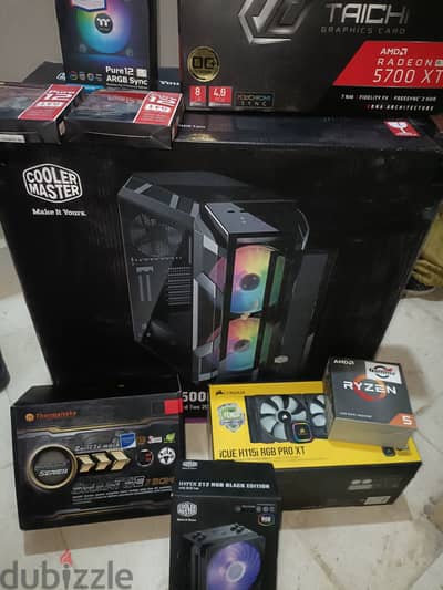 Bundle Rx5700XT-R5 5600x-H500M-PSUSmartSe730W-H115i-Hyper212-Fans